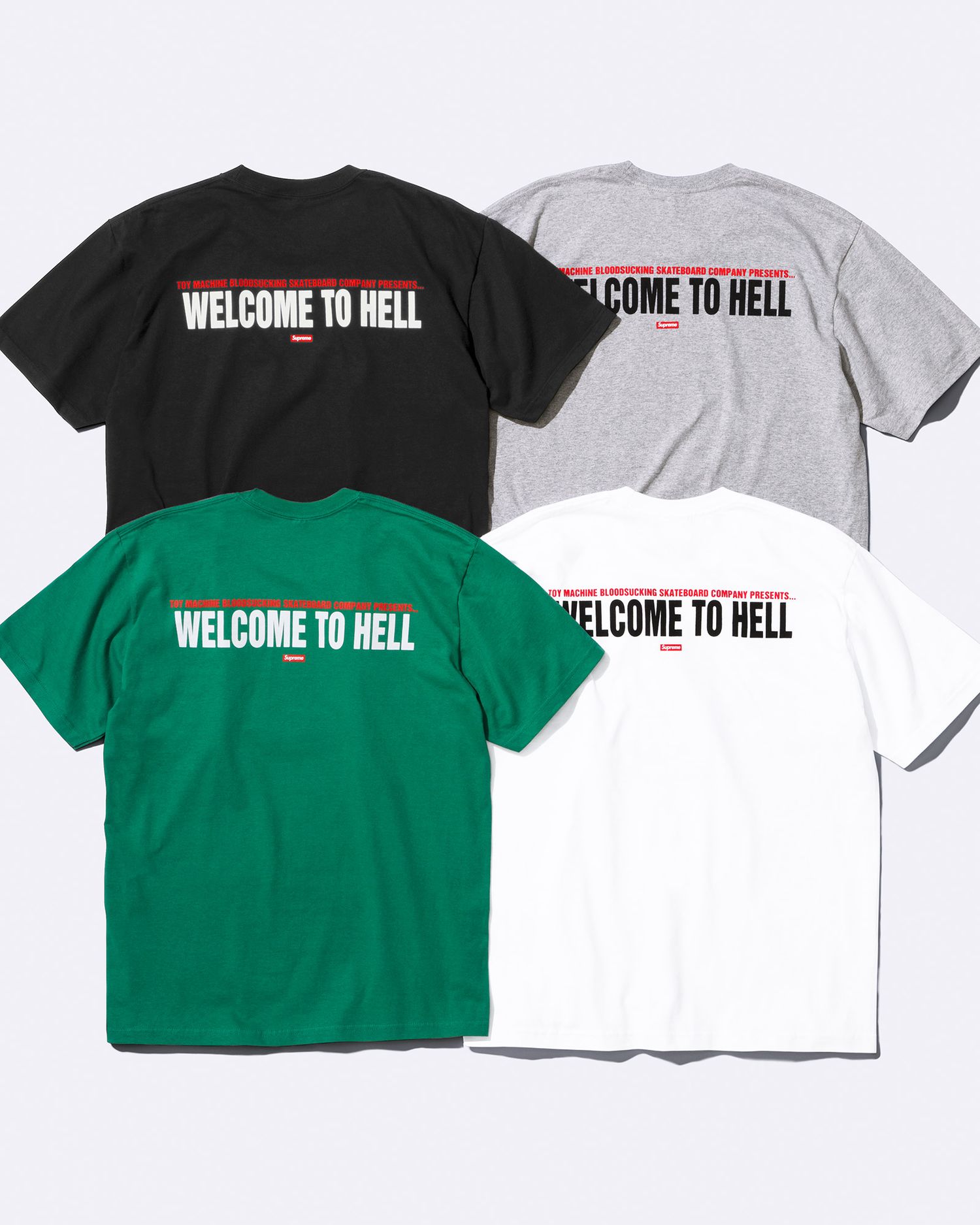 Supreme/Toy Machine Welcome To Hell Tee